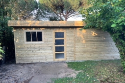 Garage en bois - Système panneaux